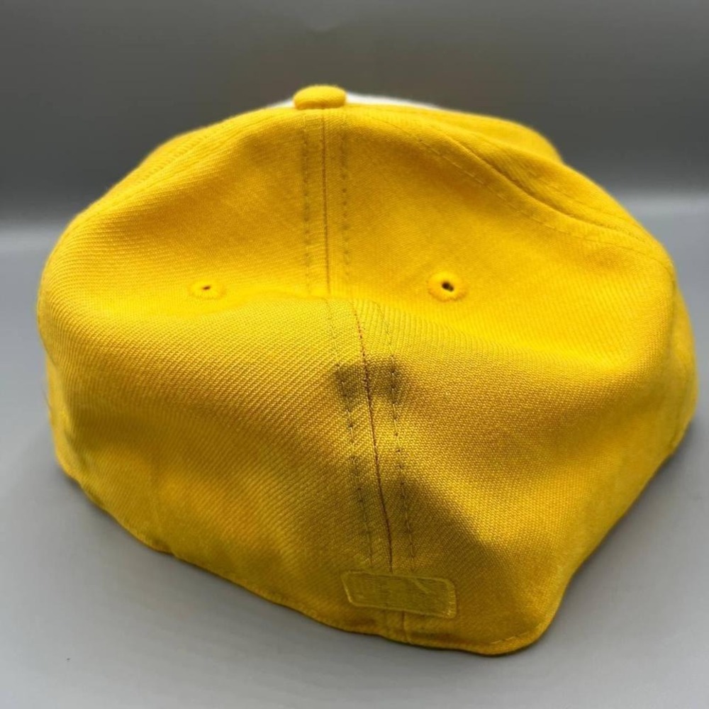 Fear Of God 7 5/8 Yellow White 59Fifty New Era Hat Fitted Cap FOG - Picture 5 of 7